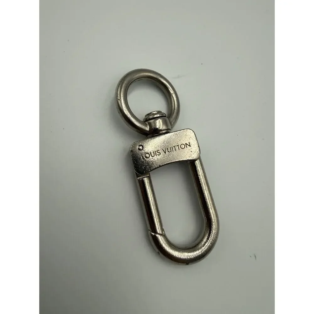 Louis Vuitton Silver Tone Swivel Snap Hook Key Ring Bag Charm Clip XL